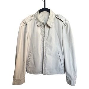 Vintage Seafarer Sea Breaker Tan Khaki Windbreaker Jacket Military USN S-1-70A